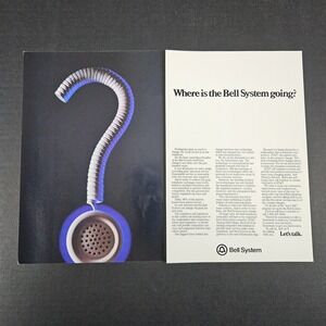 1982‎ Bell Telephone System AT&T American Telephone & Telegraph Vintage Print Ad